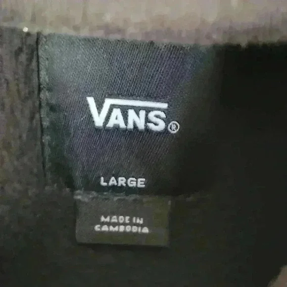 VANS Classic Tie-Dye Logo Boys Hoodie Size Large Color Black Long Sleeve - Picture 5 of 8